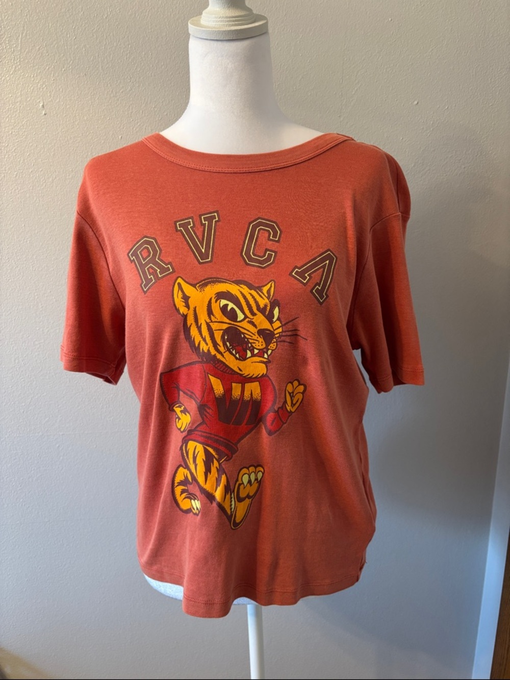 RVCA Rust Orange Tiger Graphic Tee
